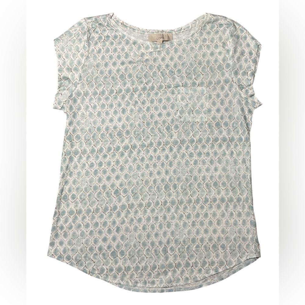 NWT - Loft Patterned Shirt With Front Pocket In Women’s Size L